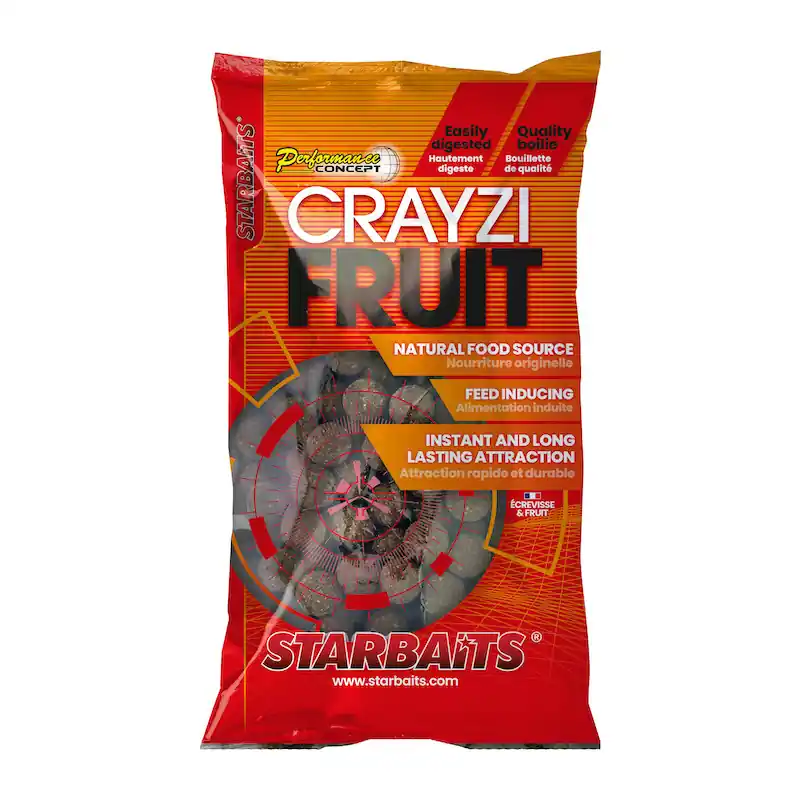 Prix Réduit Bouillettes STARBAITS Performance Concept Crayzi Fruit 800g