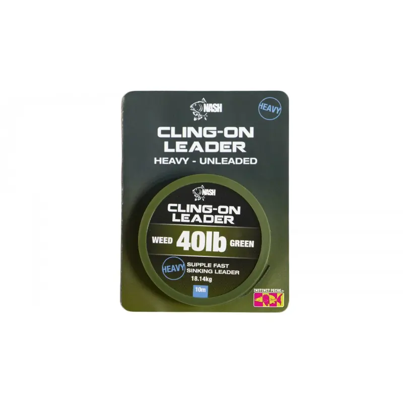 Lead Core NASH Cling-On Leader 40lb Gravel Brown Usine Directe