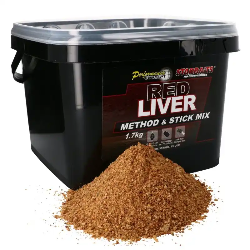 Method & Stick Mix STARBAITS Performance Concept Red Liver Meilleur Choix