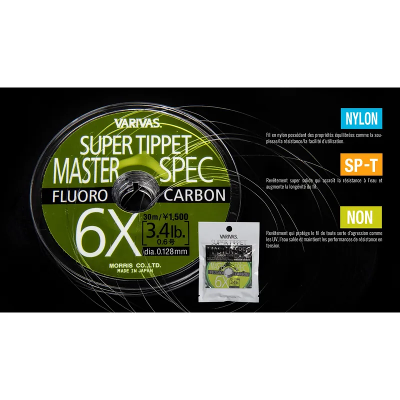 Marque FLUOROCARBONE VARIVAS SUPER TIPPET MASTER SPEC II