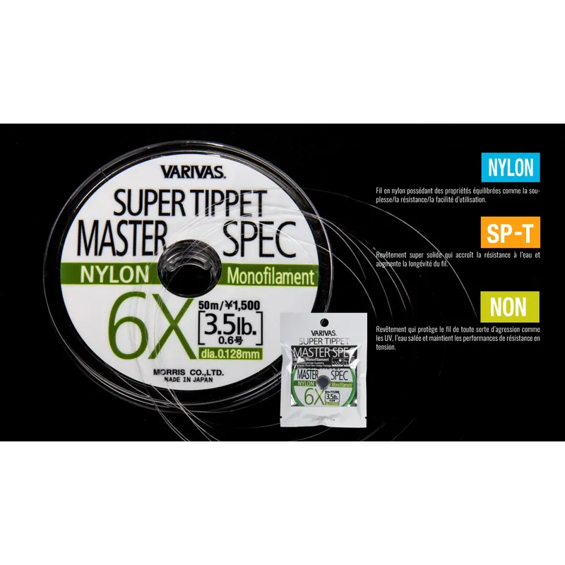 NYLON VARIVAS SUPER TIPPET MASTER SPEC II Acheter Direct