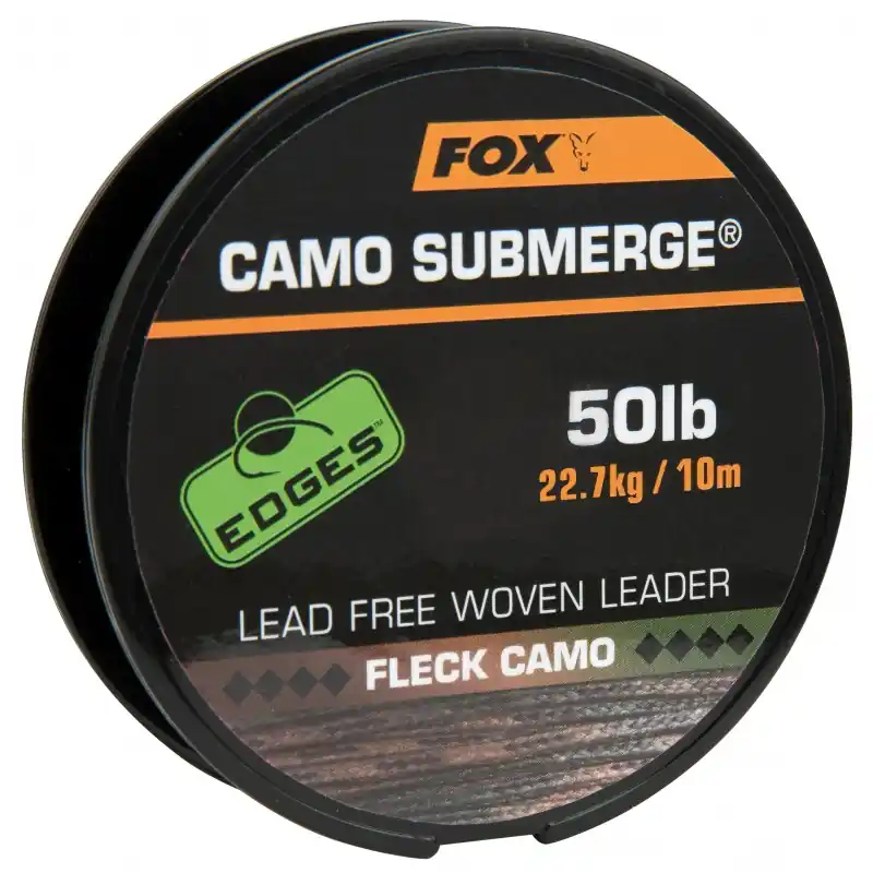 Top Vente Lead Core Souple FOX Submerge Camo Lead Free Leaders 40LB