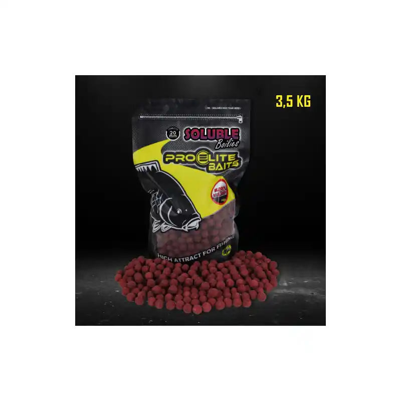 Bouillettes Soluble PRO ELITE BAITS Bloody Mulberry 3,5kg Meilleur Choix