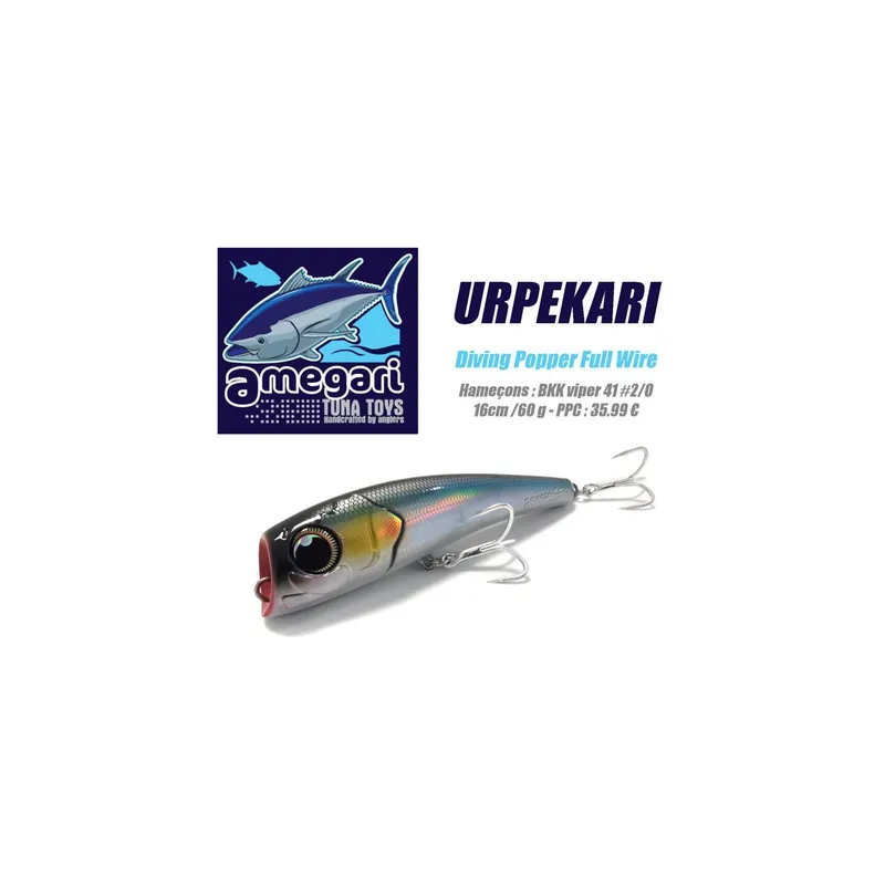 Satisfait Ou Remboursé AMEGARI DIVING POPPER URPEKARI 160F