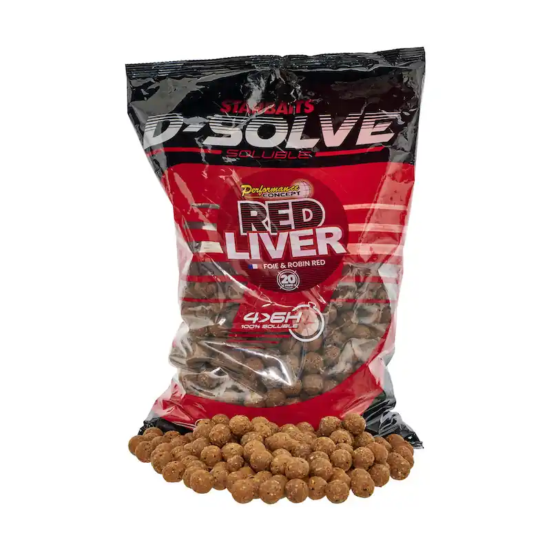 Bouillettes Solubles STARBAITS D-Solve Red Liver Expédié Aujourd'hui