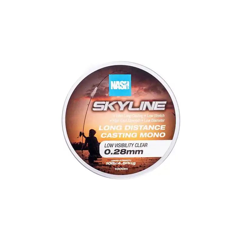 Livraison Express Nylon Skyline Nash Long Distance Clear 1000m