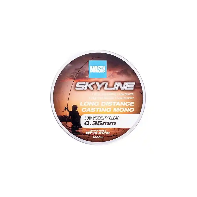 Nouvelle Collection Nylon Skyline Nash Long Distance Clear 1000m