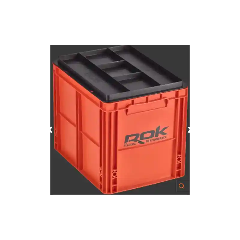 Retour Gratuit Caisse de Rangement ROK Crate 433 Orange