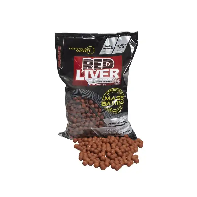 Bouillettes STARBAITS Mass Baiting Red Liver 3kg Must-Have