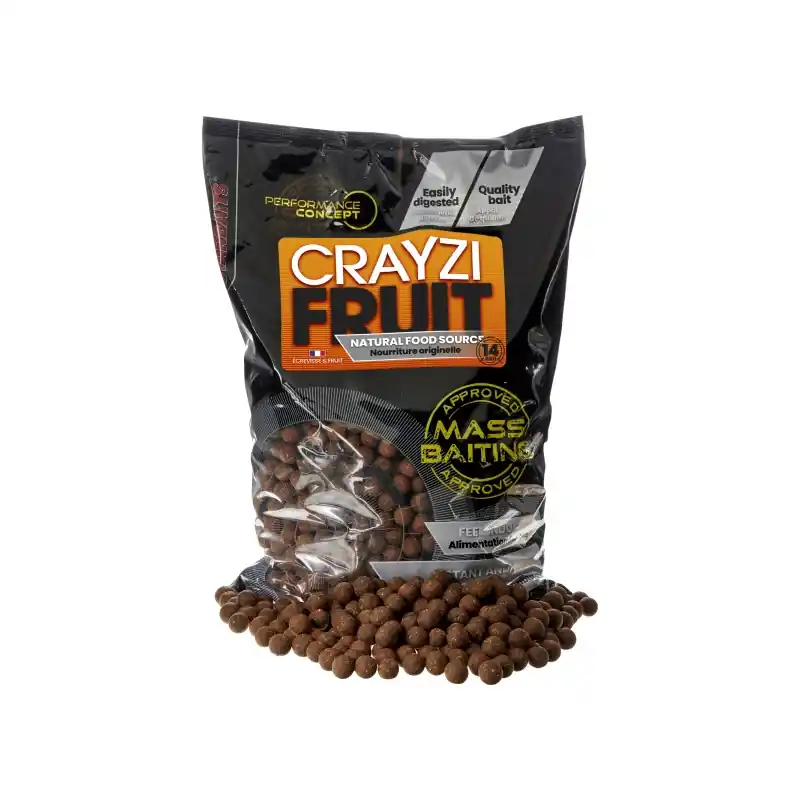 Acheter En Ligne Bouillettes STARBAITS Mass Baiting Crazyfruit 3kg