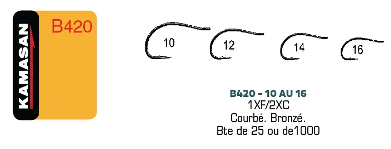 Achat Immédiat Hameçons KAMASAN B420 – Boite de 25