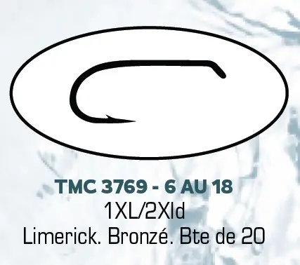 Certifié Hameçons mouche TMC 3769 – H.12