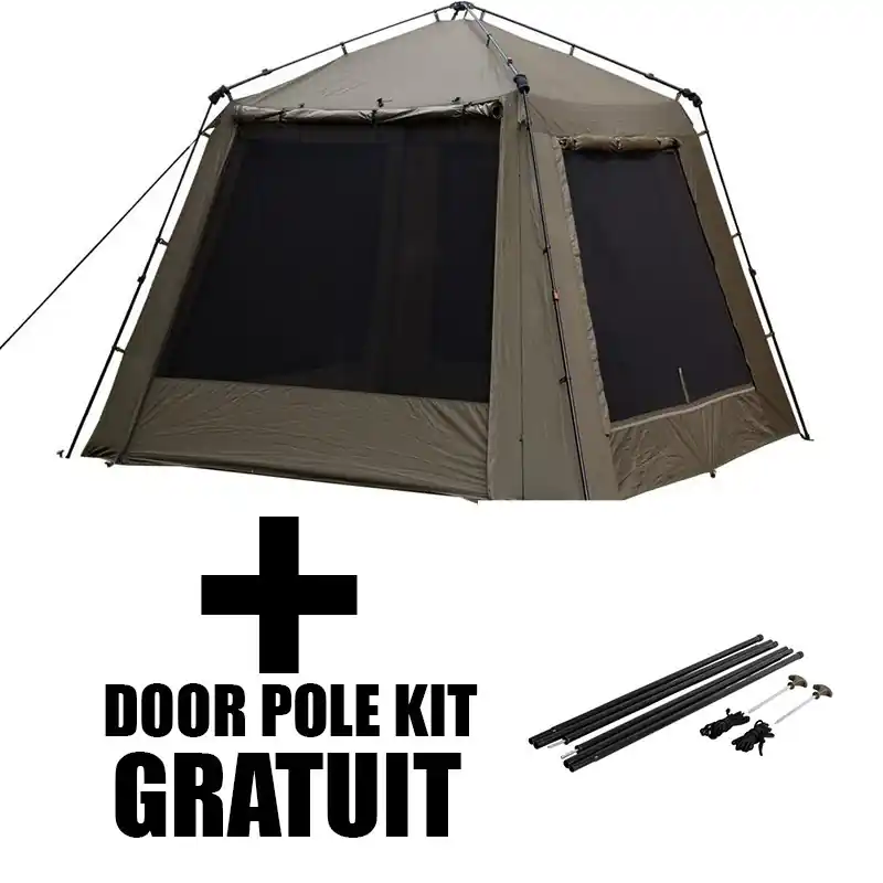 Bivie TRAKKER Gazebo XL + Pole Kit OFFERT Haute Qualité