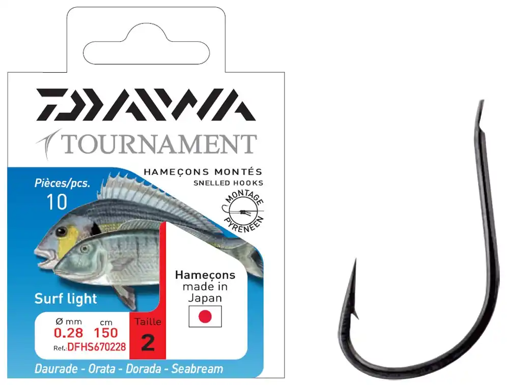 Hameçons montés Daiwa Surf light Dernier Modèle