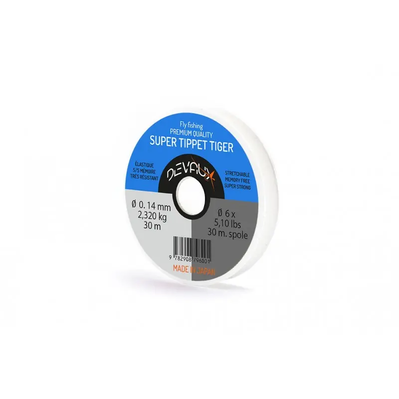 Fil Nylon DEVAUX Super Tippet Tiger 100m Promotion Saisonnière