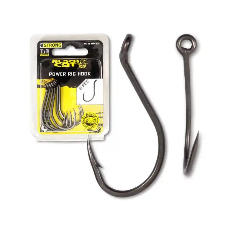 Hameçon Simple BLACK CAT Power Rig Hook DG Promotion Saisonnière
