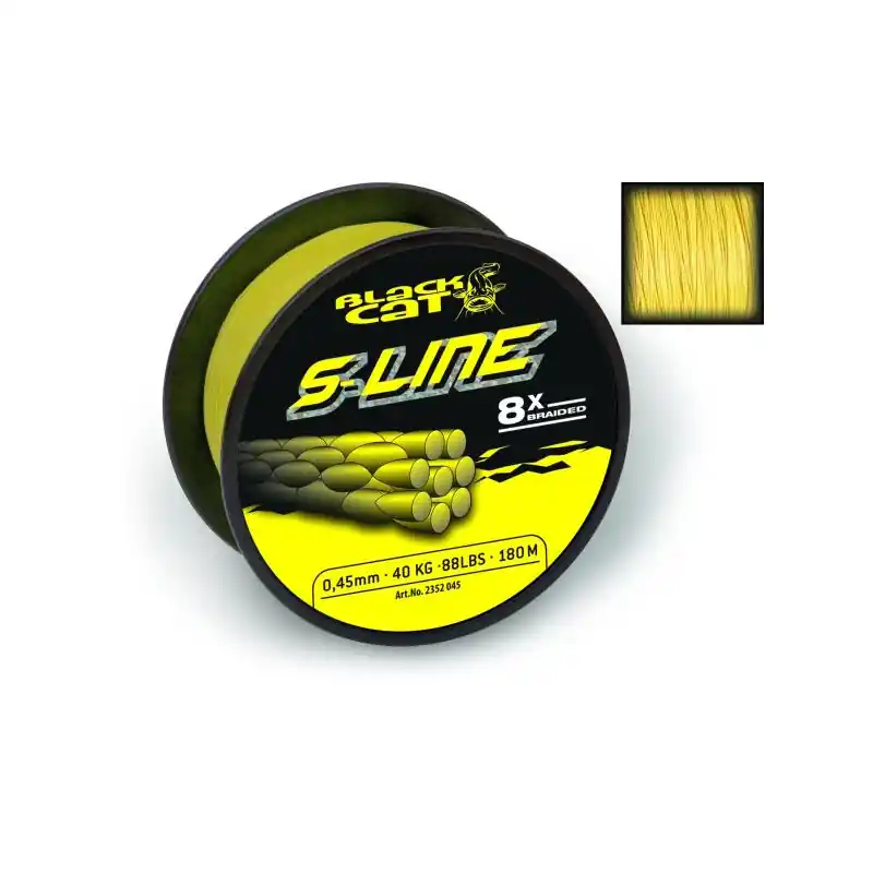 Tresse BLACK CAT S-Line pour Moulinet Bon Marché