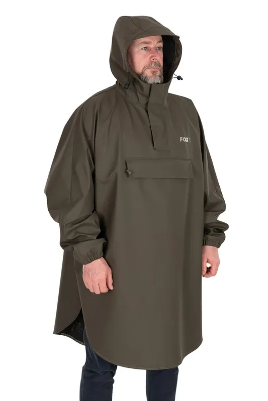Poncho Fox khaki Nouvelle Collection
