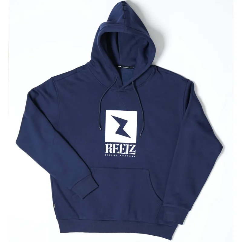 SWEATSHIRT REELZ VELVET HOOD NAVY Top Vente