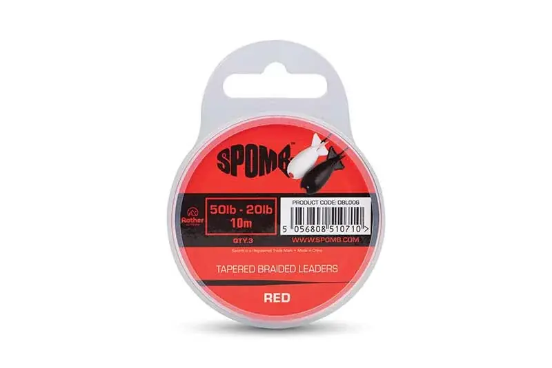 Prix Réduit Spomb tapered braided,leaders red x