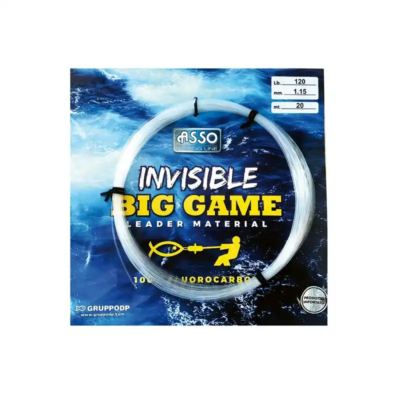 Usine Directe Nylon Asso Fluorocarbone Invisible Big Game 20 m