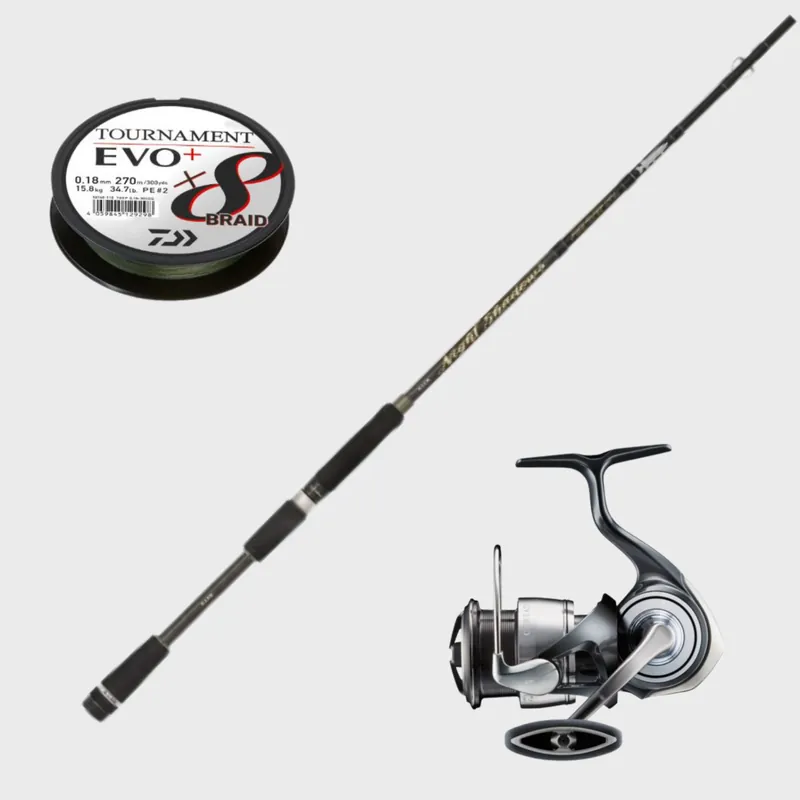 Offre Spéciale Canne Illex Night Shadows + Moulinet Daiwa Certate G LT 2024 + Tresse Daiwa Tournament 8 Braid Evo