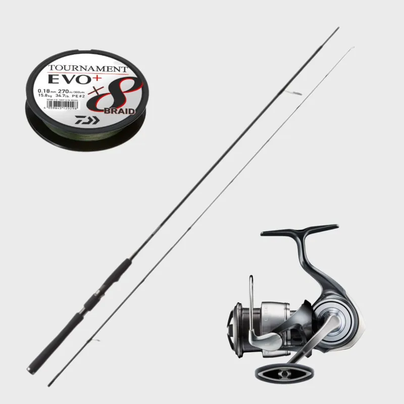 Vente Flash Canne Zenaq Snipe + Moulinet Daiwa Certate G LT 2024 + Tresse Daiwa Tournament 8 Braid Evo