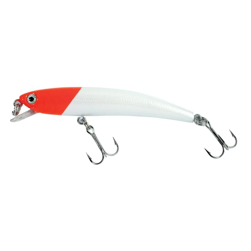 Expédié Aujourd'hui Pin‘s Mer Yo-Zuri 9 cm RH-W5 Blanc Tête Rouge