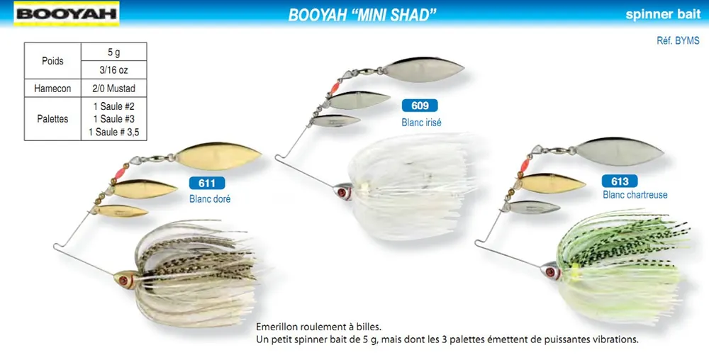 Meilleure Vente Leurre Booyah Mini Shad 5 g