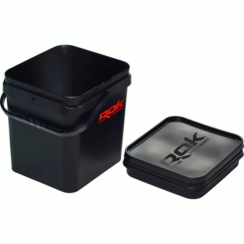 Haute Qualité Rok seau carre,17l noir+cuvette