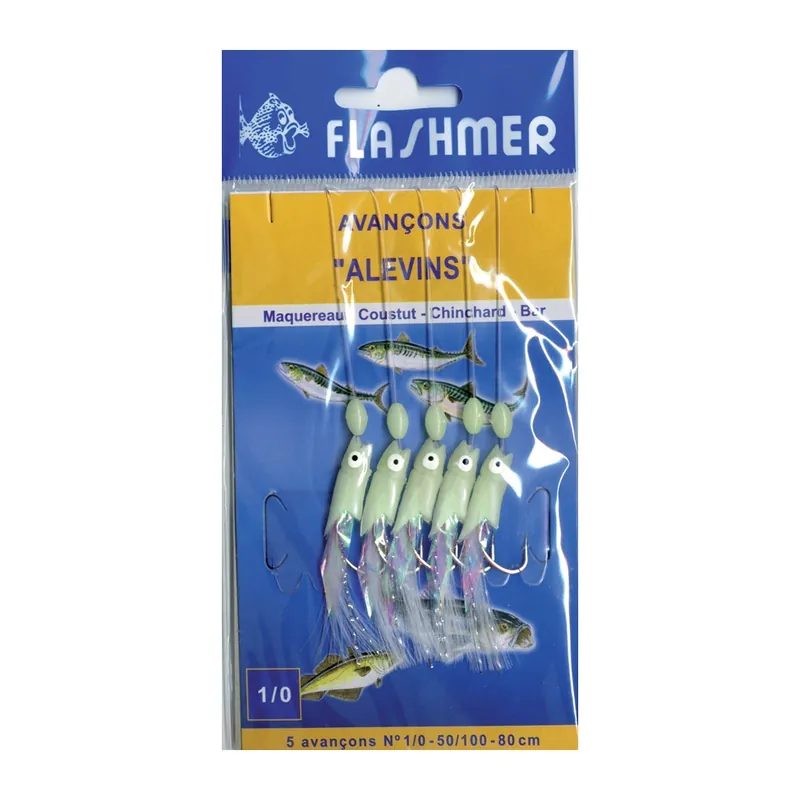 Acheter En Ligne Bas de Ligne Flashmer Alevins 5 Hameçons