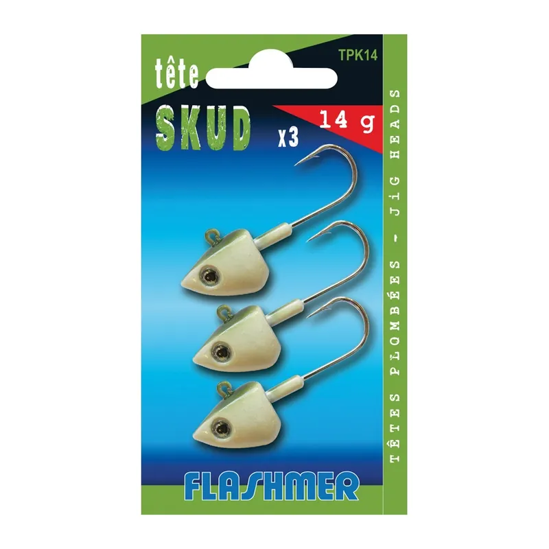 3 Têtes Plombées Skud 36 gr Populaire