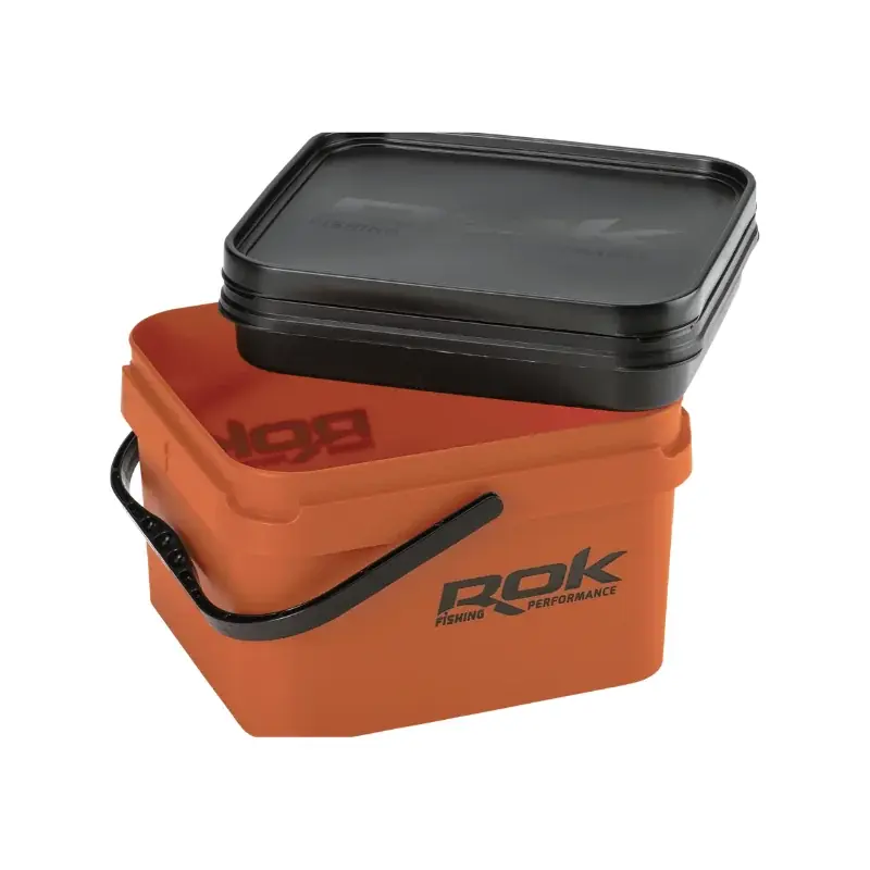 Rok seau carre,10l orange+cuvette Meilleure Vente