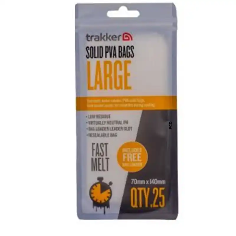 Nouvel Arrivage Sacs Solides PVA Trakker Solid PVA Bag Taille Large
