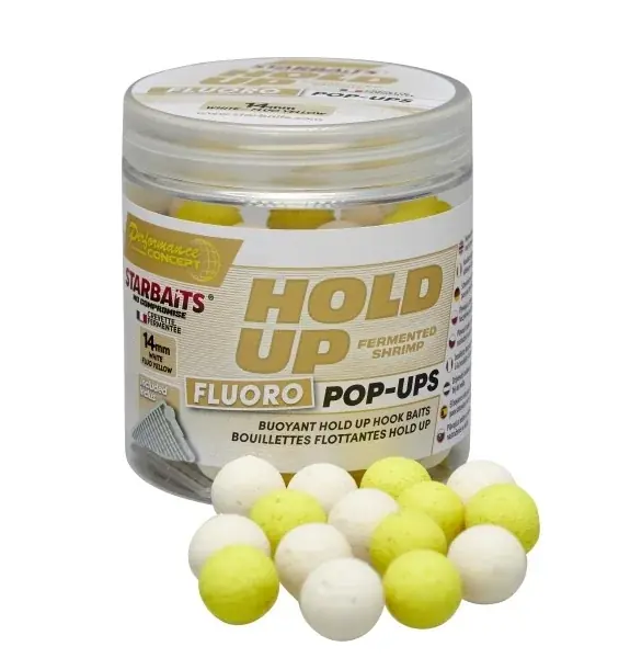 Starbaits Hold up fluo pop up 14mm 80gr Populaire