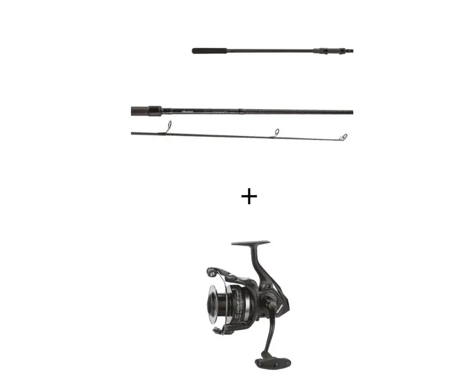 Canne à carpe et moulinet Okuma Combo c-fight 10&Prime; 3.25lbs Affaire À Saisir