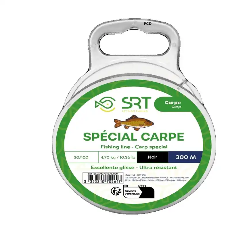 Nylon SRT Spécial Carpe Noir 300M Populaire