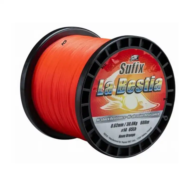 Tresse Sufix La Bestia Neon Orange 600M 0.65MM Nouveauté