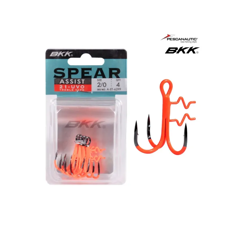 Bkk Hameçon assist spear 21 uv orange Prix Choc