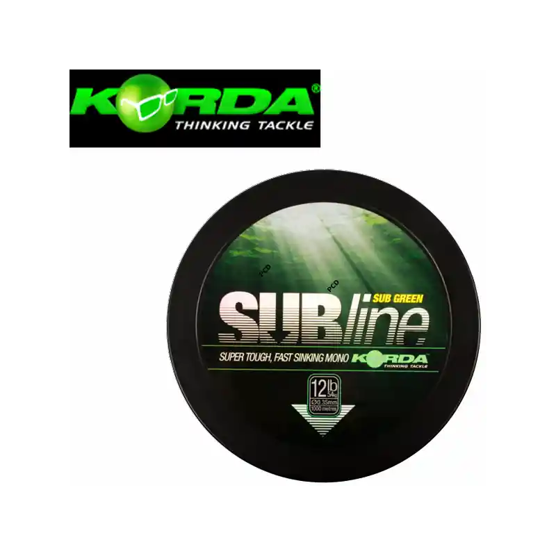 NYLON SUBLINE VERT KORDA 1000M Pas Cher