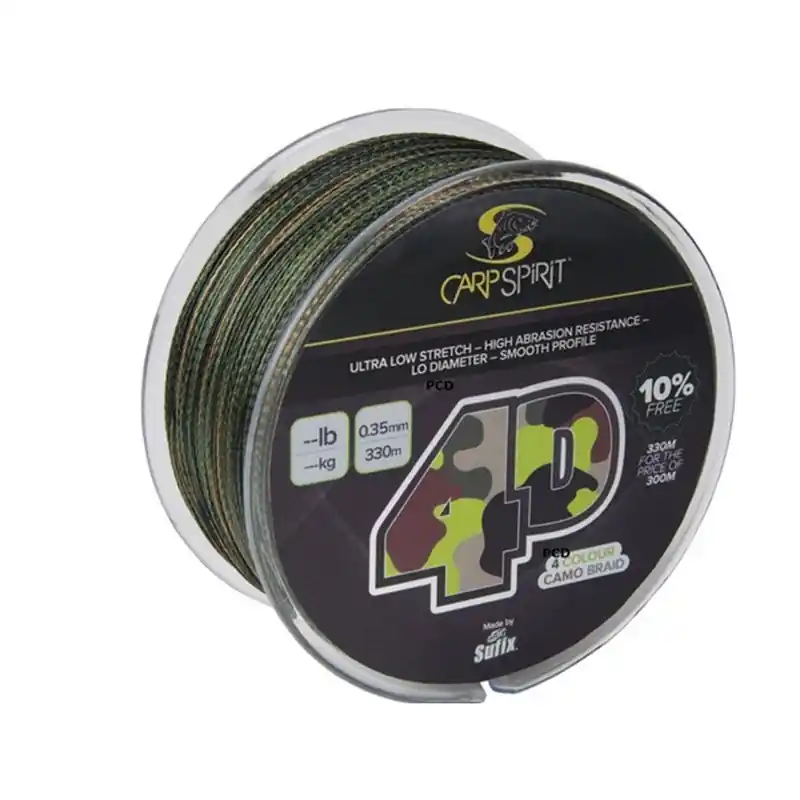 Offre Limitée Tresse Carp Spirit 4D Camo Braid 300M