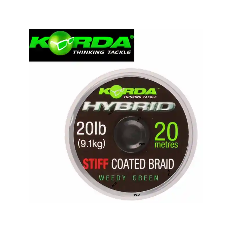 TRESSE KORDA HYBRID STIFF 20M VERT Promotion