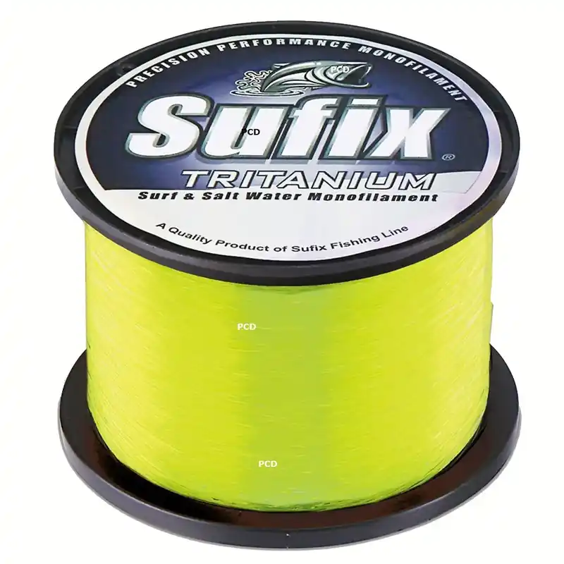 Dernier Modèle Nylon Sufix Tritanium 1/4 LB Néon Chartreuse