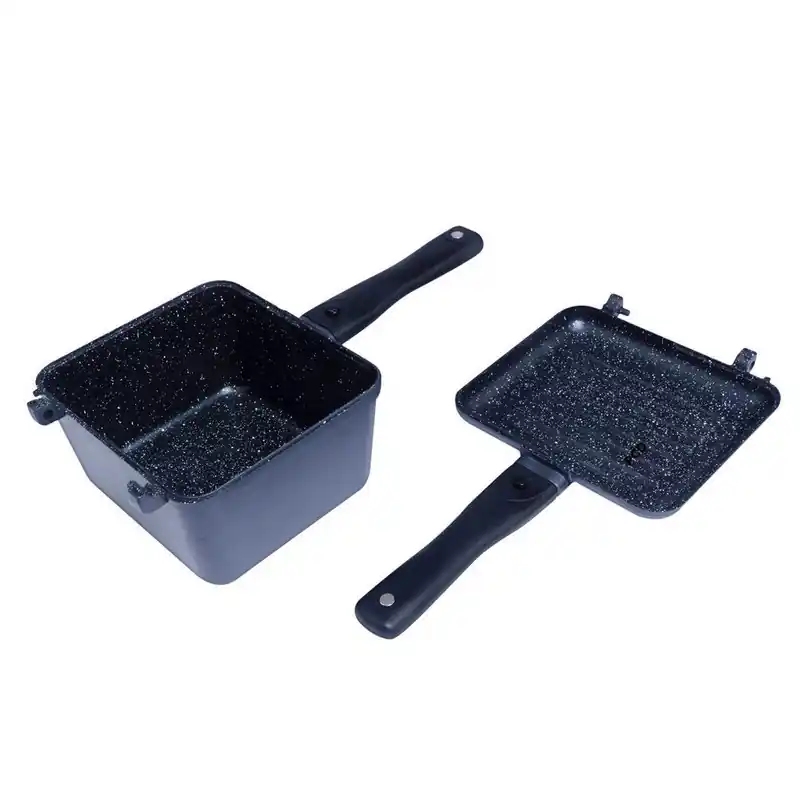 Soldes Casserole Ridge Monkey Connect Deep Pan & Griddle Granite Edition