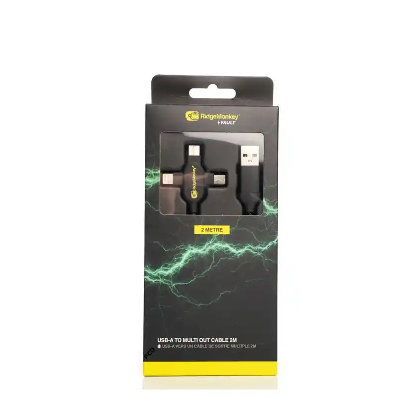 Câble Mutliprise Ridge Monkey Vault USB-A to Multi Out Cable 2m Haute Qualité