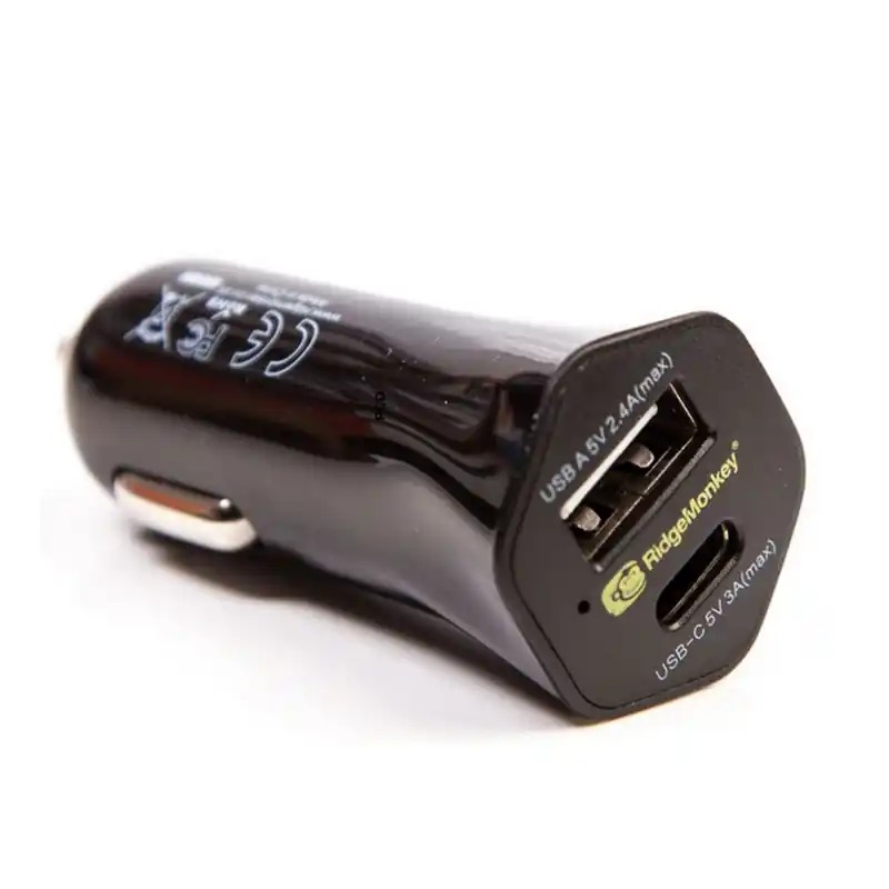 Offre Limitée Prise Allume-Cigare Ridge Monkey Vault 15W USB-C Car Charger