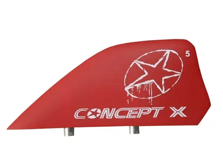 Pas Cher Ailerons Concept X G10 Red 5 cm
