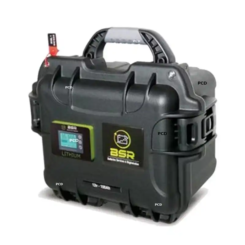 Batterie Valise Lithium Prestige BSR Life Po4 12V 100Amp + 1 Sondeur 20Amp Promotion Saisonnière