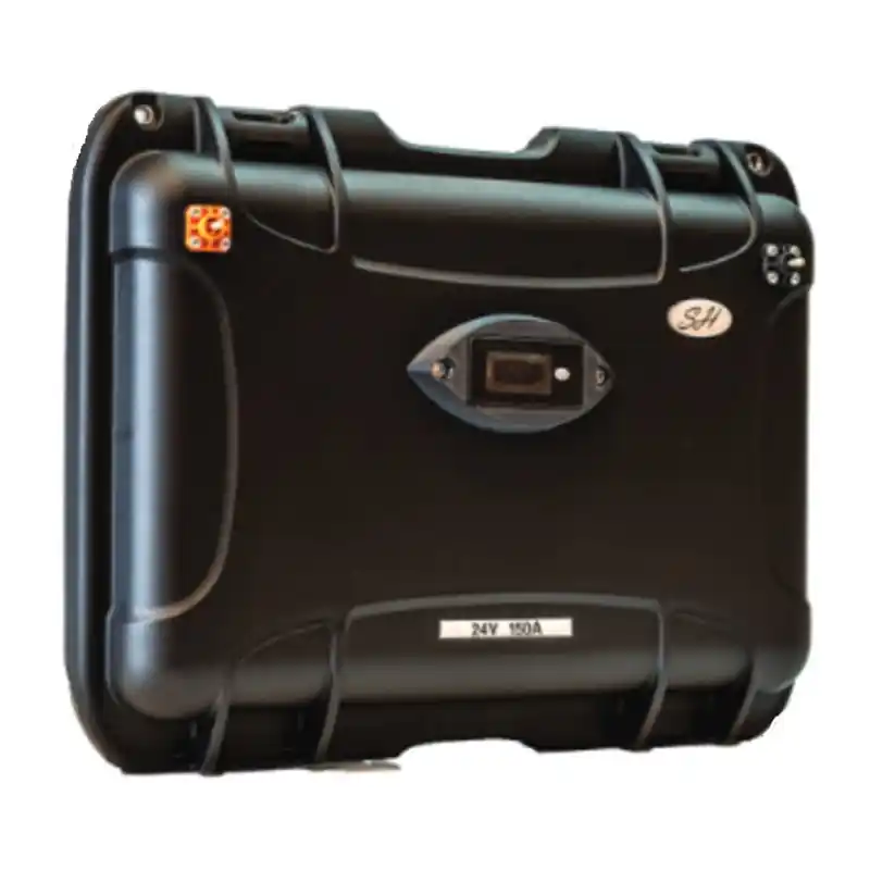 Batterie Valise Lithium LifePo4 24V 150Ah Sh Lithium + Chargeur Haute Qualité