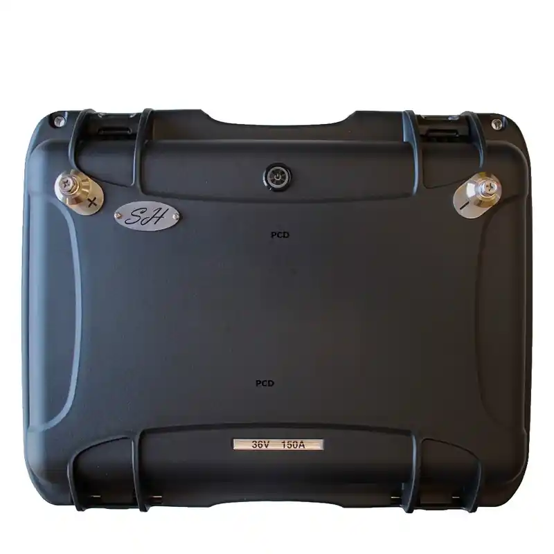 Bon Marché Batterie Lithium 10S 36V 150Ah Avec Sortie Régulée 12V Sh Lithium Et Chargeur